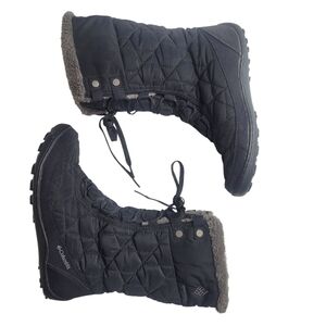Columbia Women's Black Minx Mid Omni-Heat Winter Snow Boot Size 7